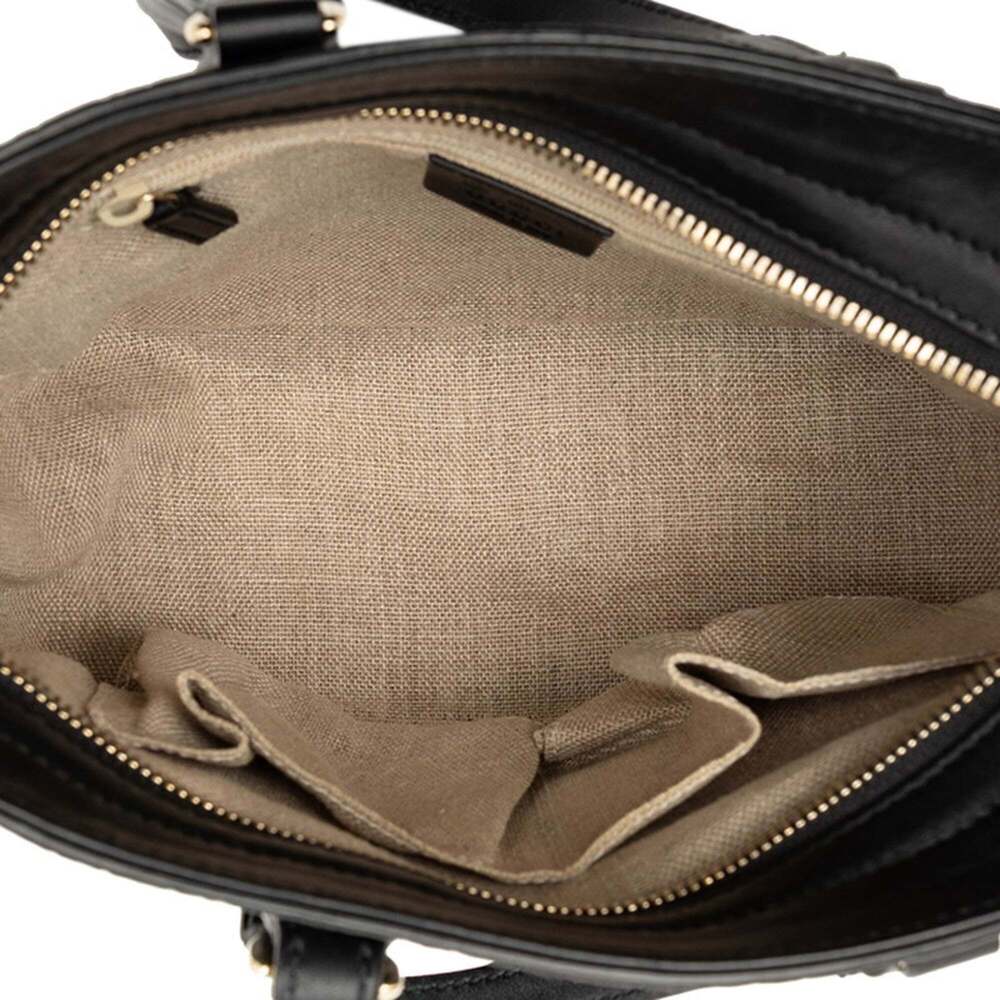 GUCCI Authentic Black Leather Shoulder Bag - Picture 4 of 6